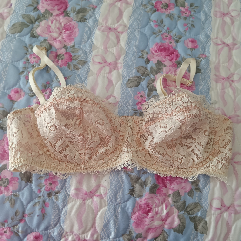 Free People Blush Lace Balconette Bra